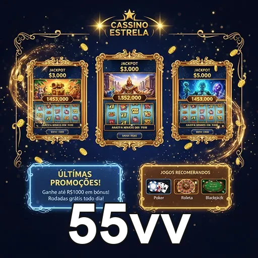 Imagem do site 55vv mostrando uma página inicial moderna e atrativa com destaque para os serviços oferecidos pela 55vv.